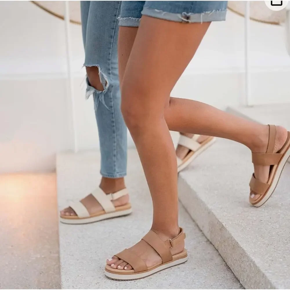 Nisolo Go-To Flatform Sandal Women's Size 7.5, New in Box